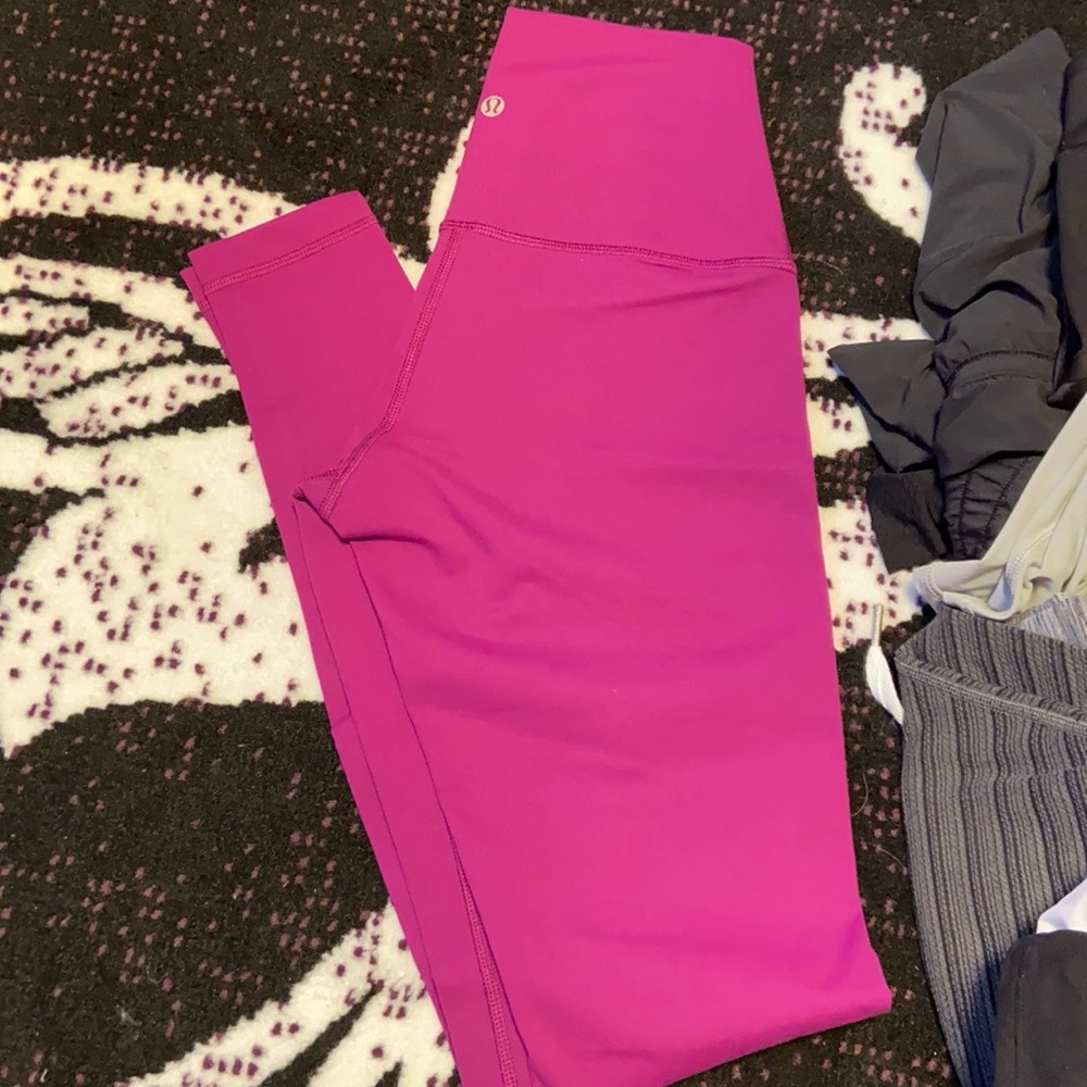 Lululemon plum berry wunder under High rise New!